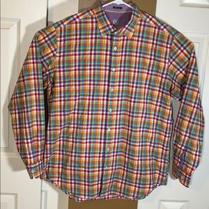 Bugatchi Uomo Multi Plaid Button Down XL